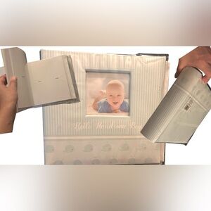 “Hello Handsome Boy” Baby Blue Scrapbook Photo Album w/ Whale Design 50 pgs. 9x9